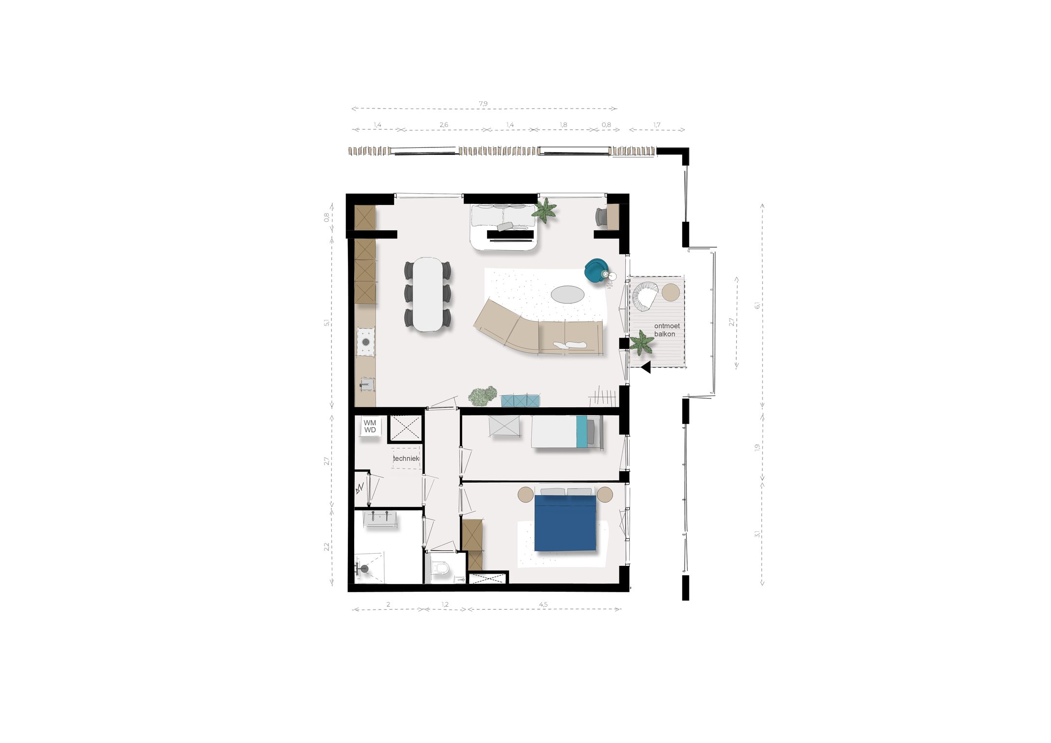 Foto 12 van 3-kamer (Bouwnr. D.02.15)