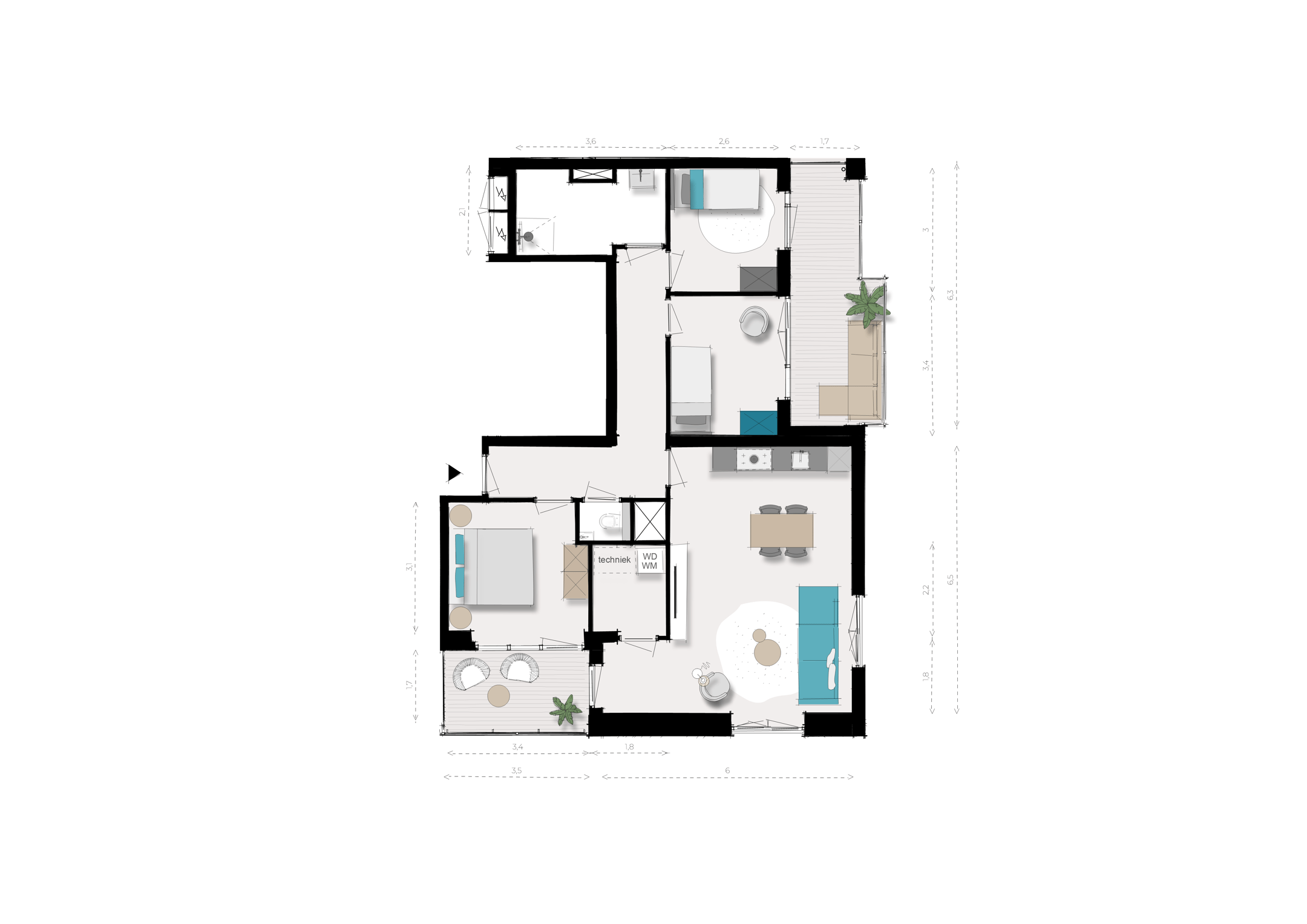 Photo 6 of 4-kamer (Bouwnr. D.06.50)