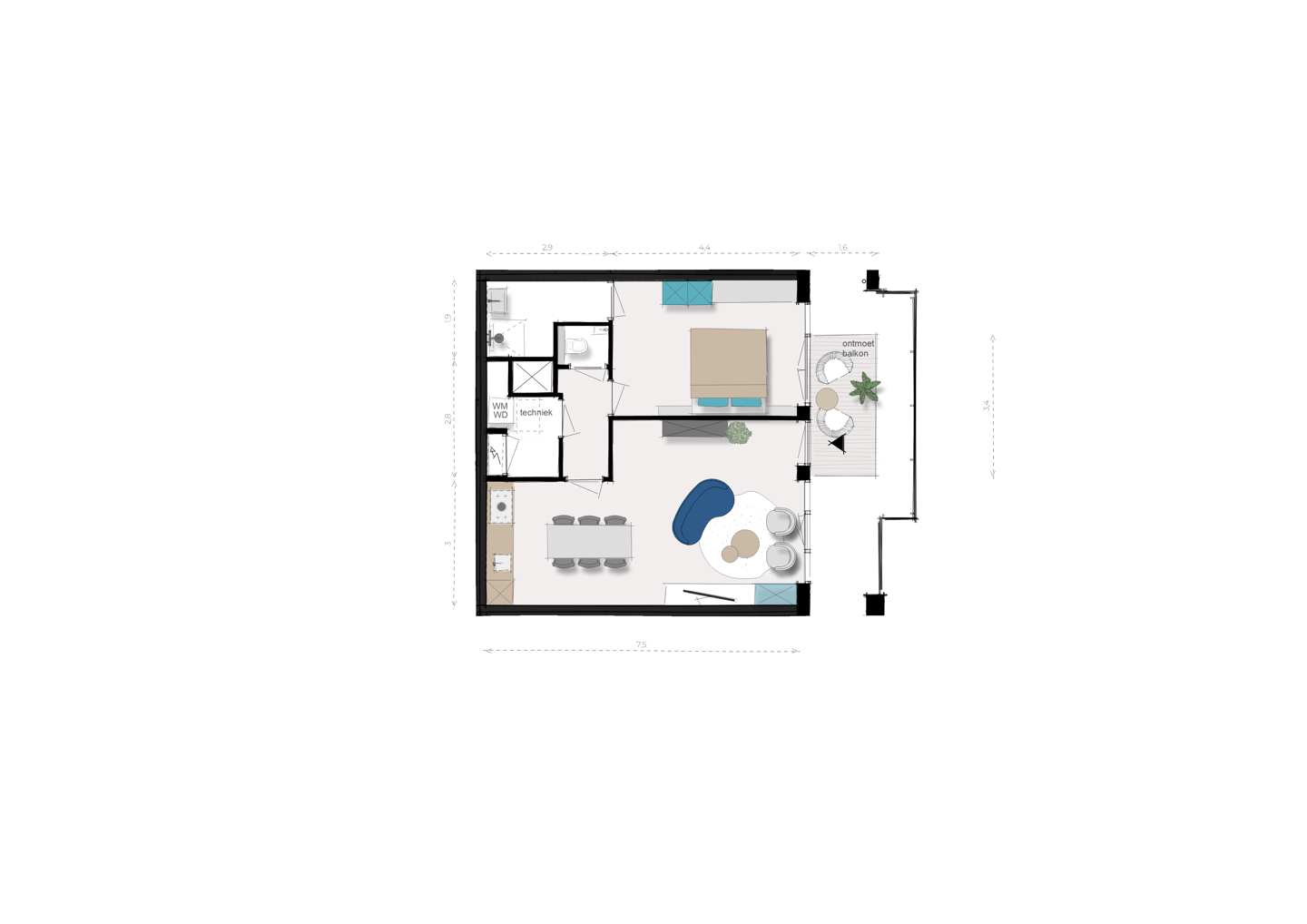Photo 10 of 2-kamer (Bouwnr. D.02.17)