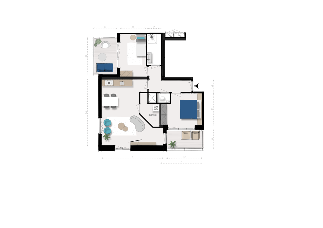 Foto 13 van 3-kamer (Bouwnr. D.04.27)