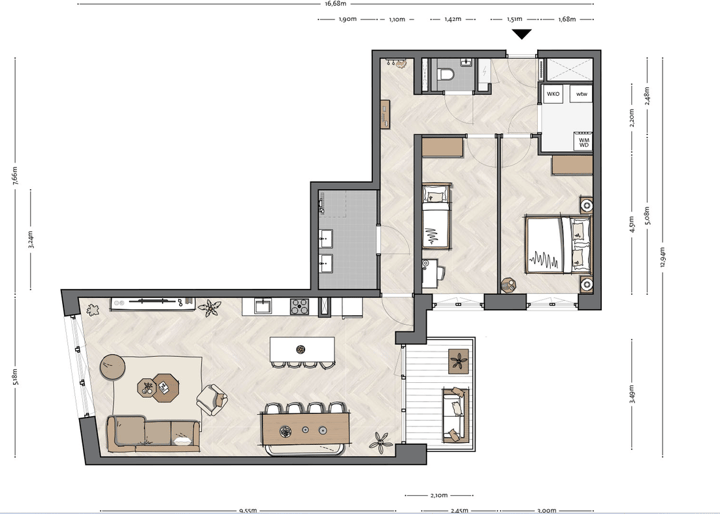 Appartement te koop: Spuiboulevard 388C5, Dordrecht