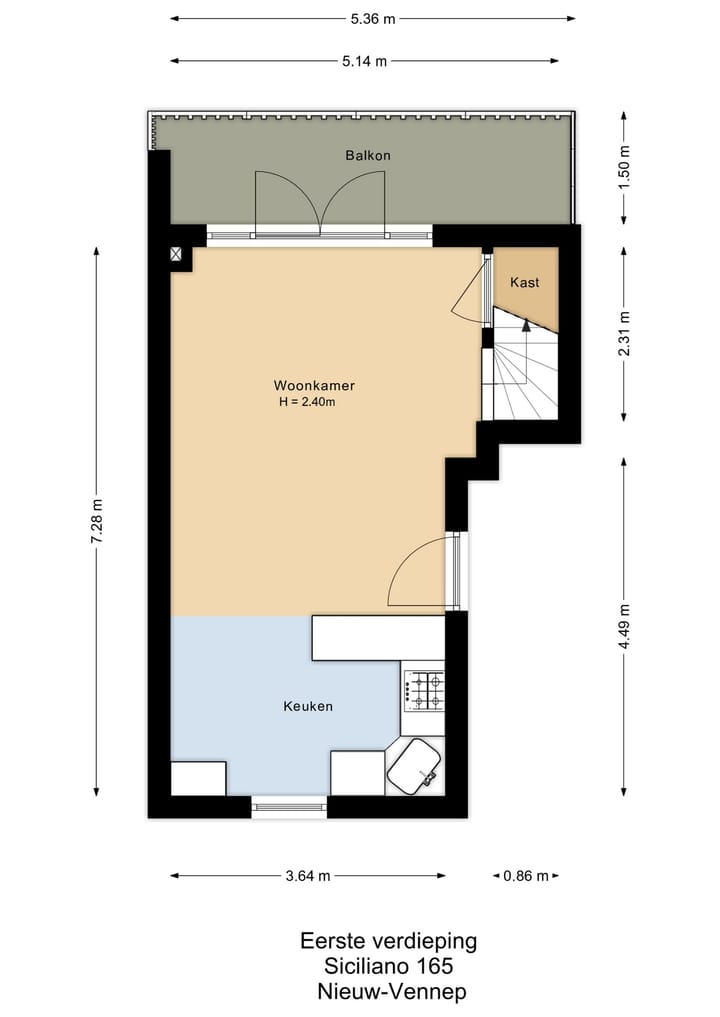 Appartement te koop: Siciliano 165, Nieuw-Vennep