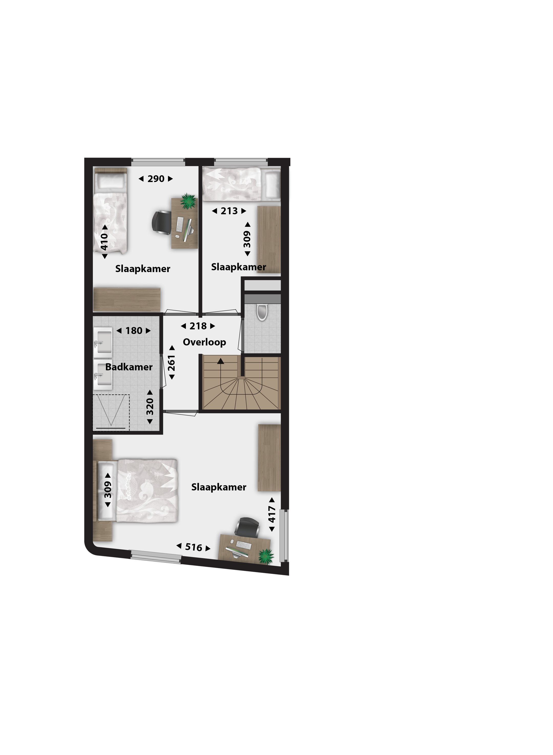 Foto 6 van 4 vrijstaand geschakelde woningen (Bouwnr. 30)