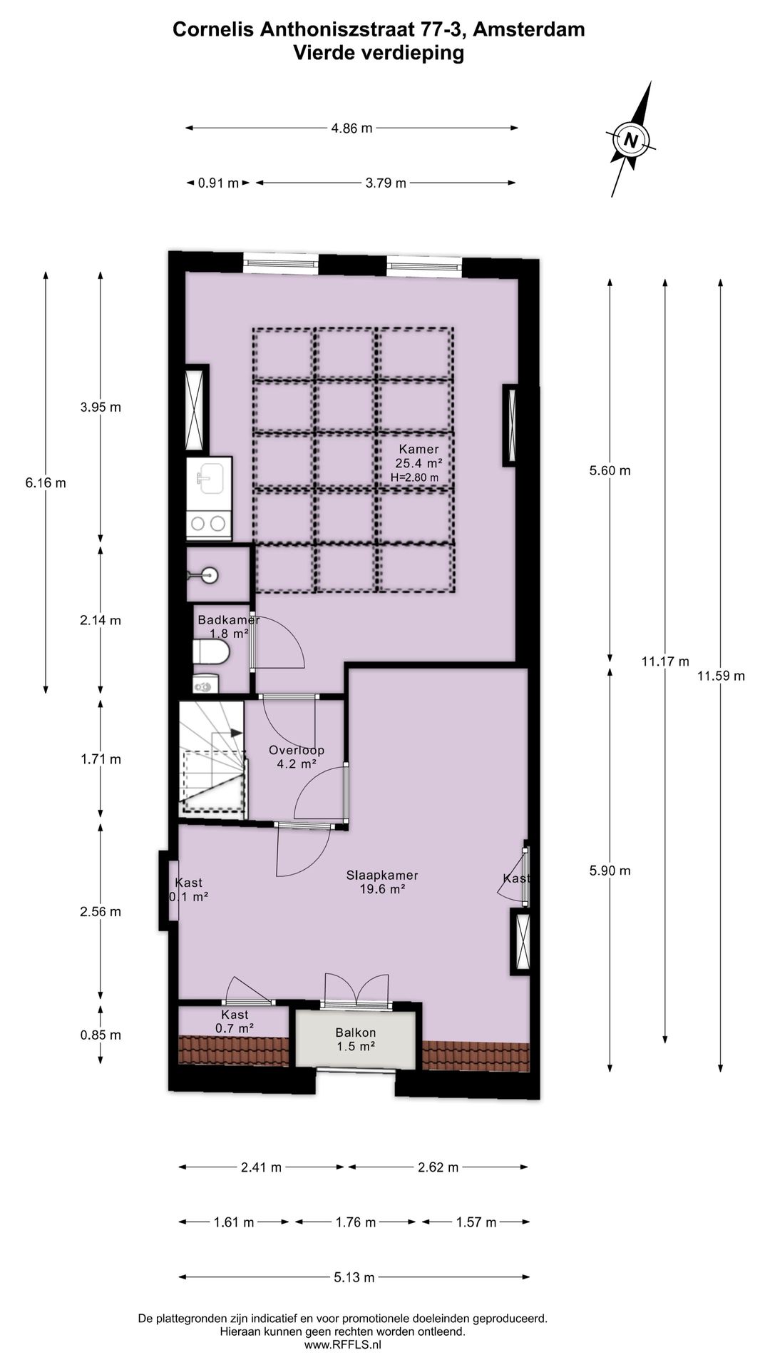 Foto 43 van Cornelis Anthoniszstraat 77-3