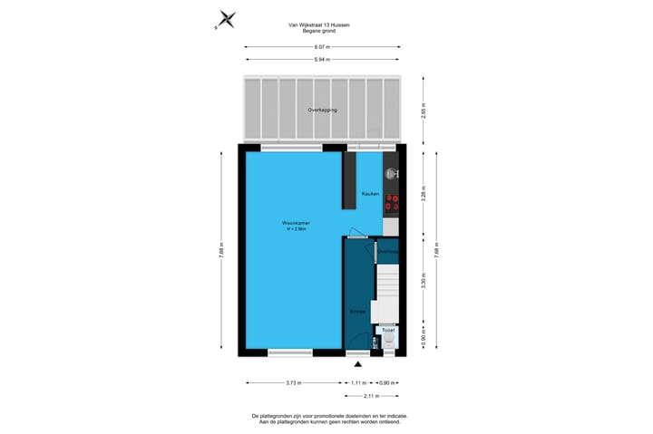 Twee-onder-één-kap te koop: van Wijkstraat 13, Huissen