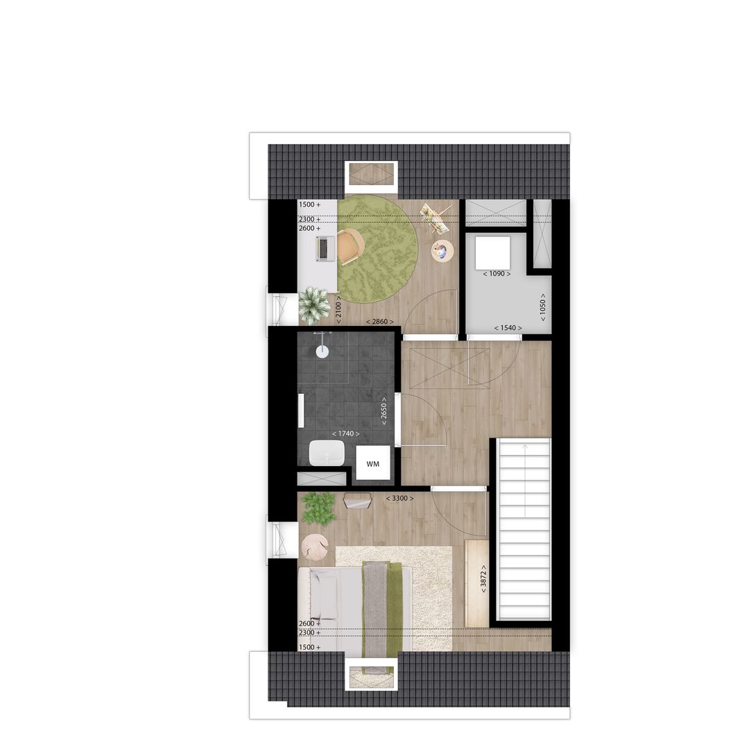 Foto 7 van Grote Bottel fase 1b - Bovenwoning HT | 156 (Bouwnr. 156)