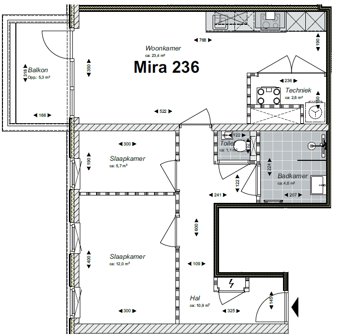 Appartement te huur: Mira 236, Veldhoven