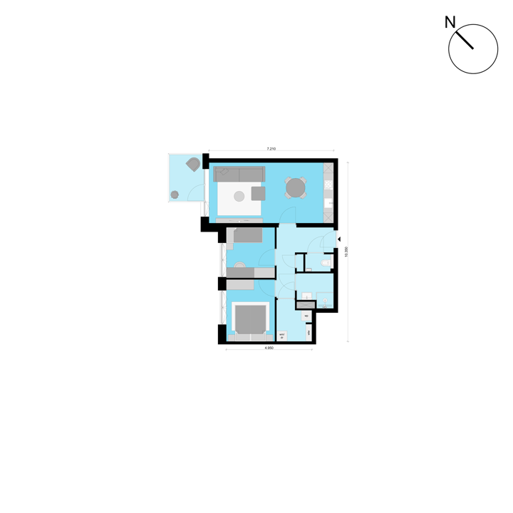 Foto 5 van HONGKONG 3-kamerappartement (Bouwnr. 11)