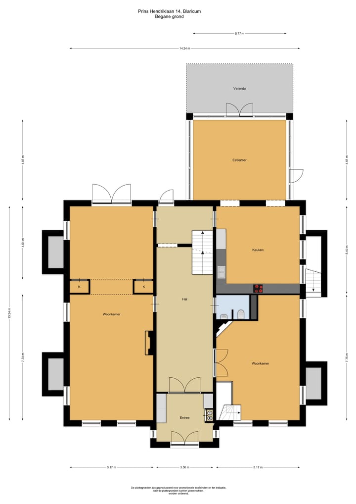 Vrijstaande woning te koop: Prins Hendriklaan 14, Blaricum