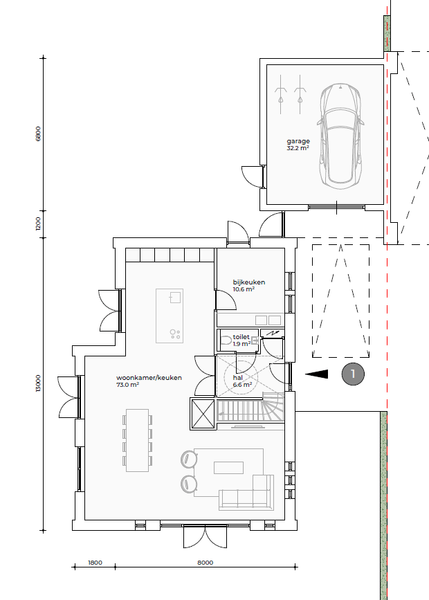 Foto 5 van Weidewoningen (Bouwnr. W1)