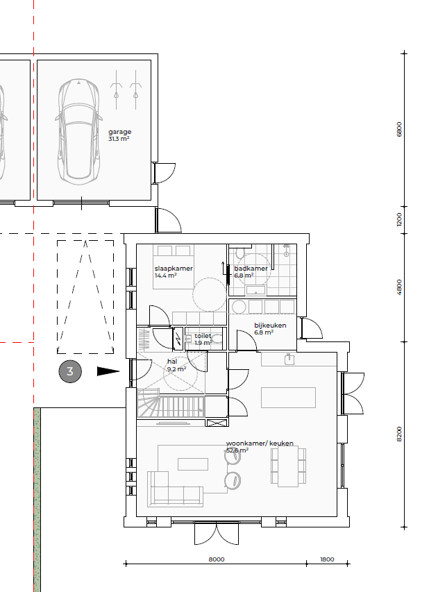 Foto 6 van Weidewoningen (Bouwnr. W3)