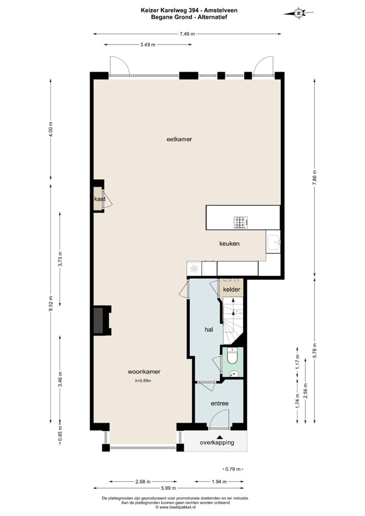 Tussenwoning te koop: Keizer Karelweg 394, Amstelveen