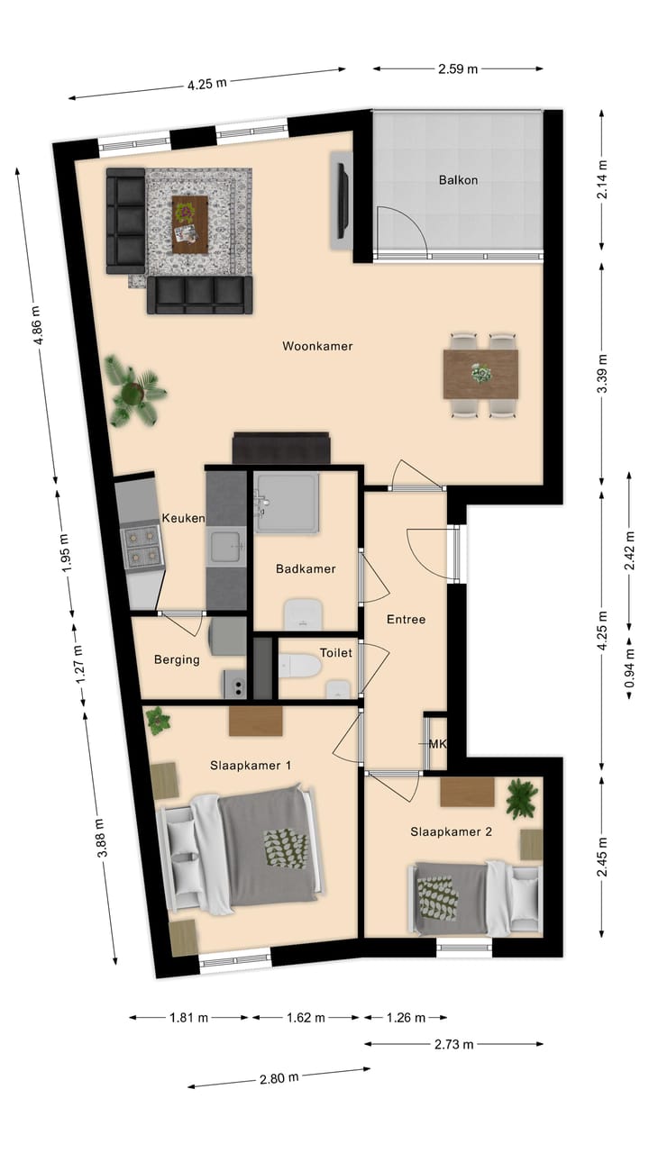 Appartement te koop: de Kortveter 56, Valkenswaard
