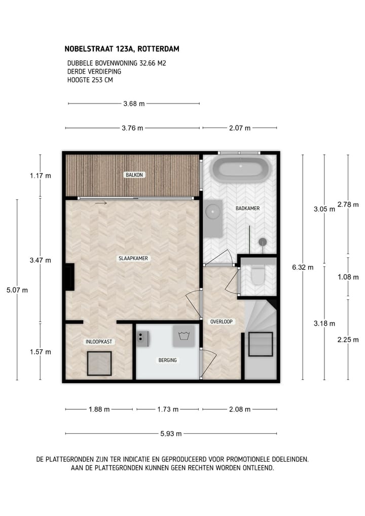 Appartement te koop: Nobelstraat 123A, Rotterdam