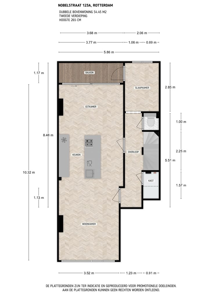 Appartement te koop: Nobelstraat 123A, Rotterdam
