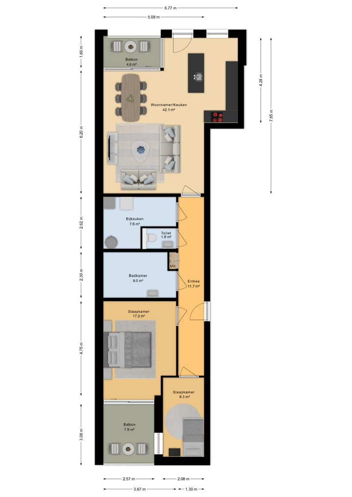 Foto 5 van Vaart ZZ 9 begane grond (bouwnummer 1)