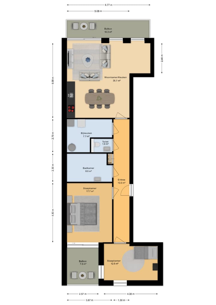 Foto 5 van Vaart ZZ 9 begane grond (bouwnummer 5)