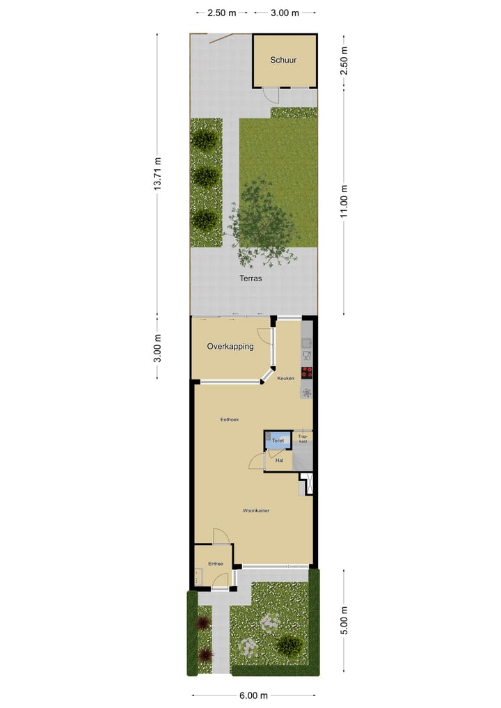 Tussenwoning te koop: Henri Dunantplantsoen 8, Zetten