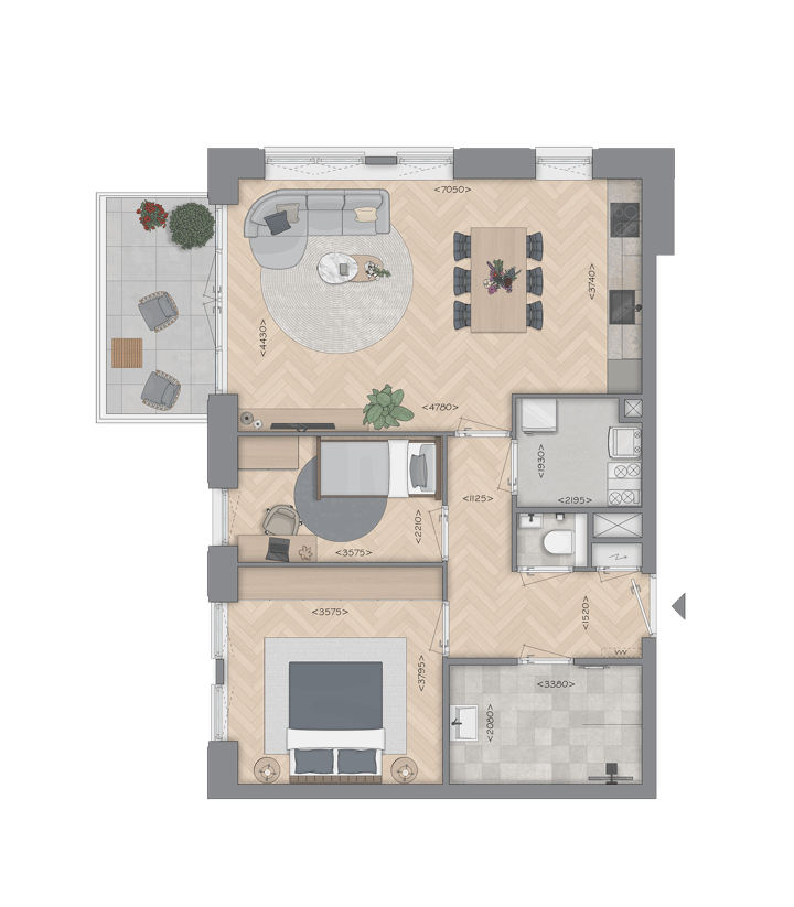 Foto 5 van Appartement (Bouwnr. 102)