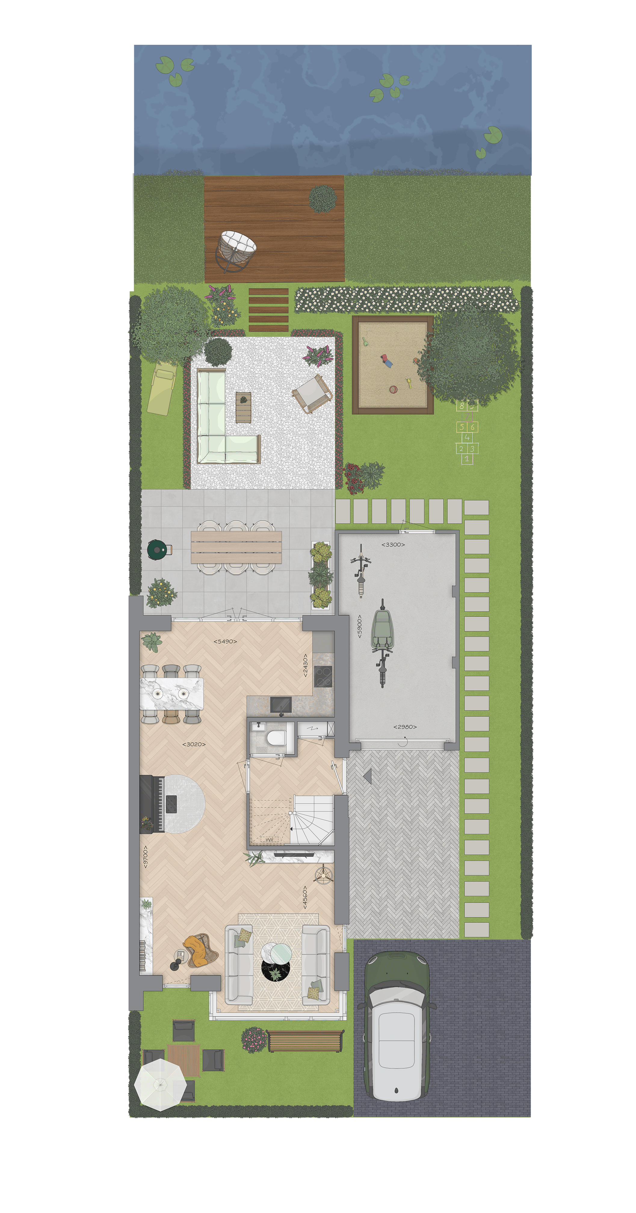 Foto 3 van Twee-onder-één-kapwoning (Bouwnr. 50)