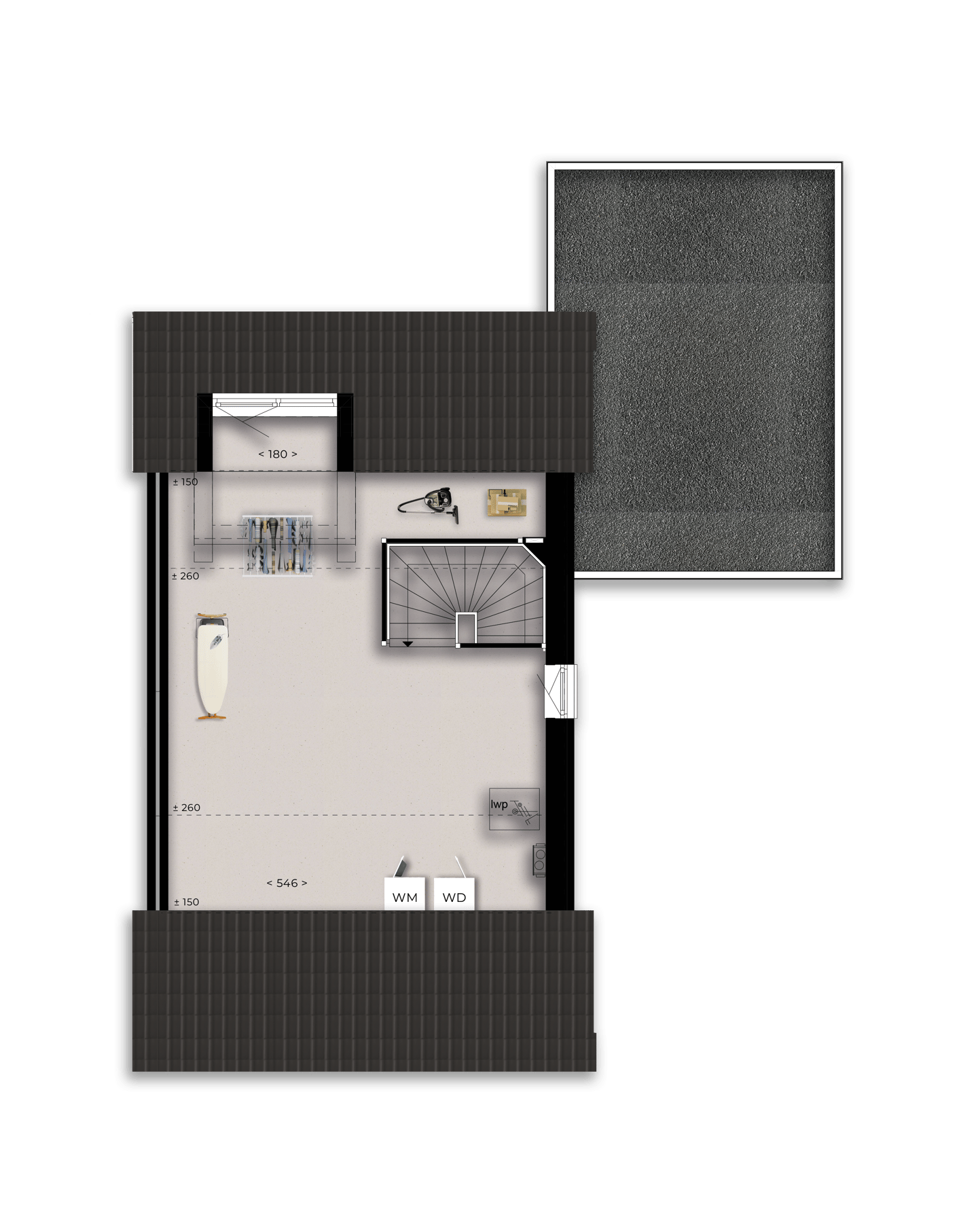 Foto 4 van 2^1-kapwoning type G (Bouwnr. G1)