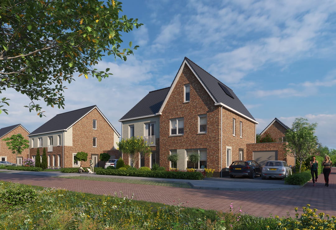 Foto 1 van 2^1-kapwoning type G (Bouwnr. G1)