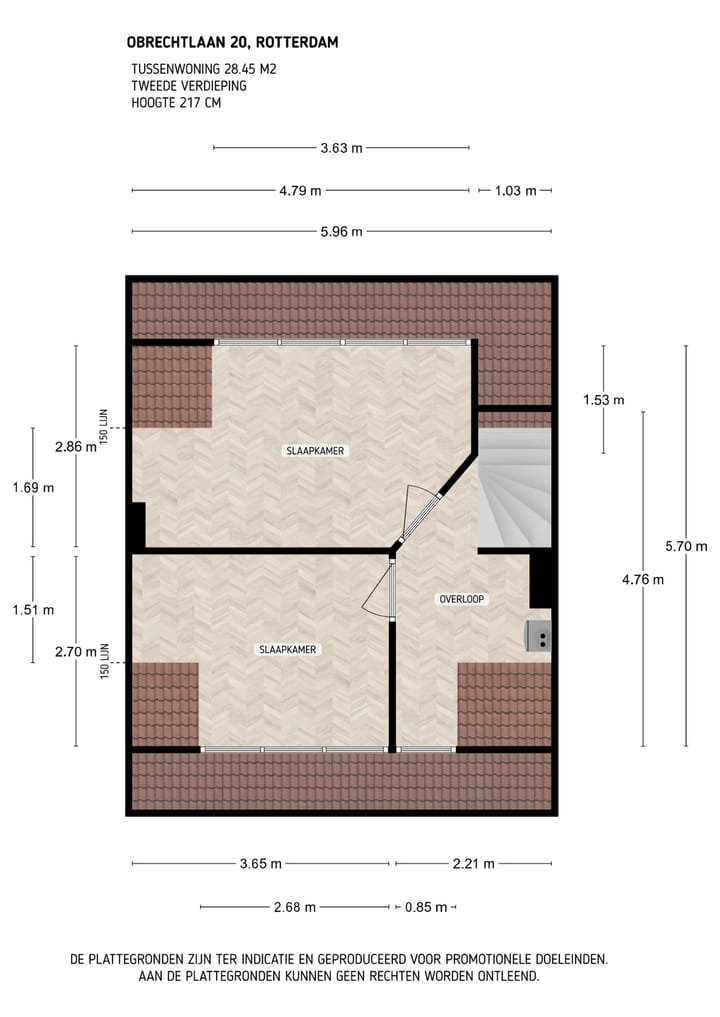 Tussenwoning te koop: Obrechtlaan 20, Rotterdam
