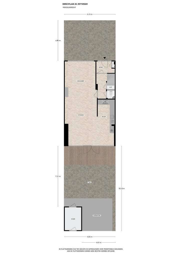 Tussenwoning te koop: Obrechtlaan 20, Rotterdam
