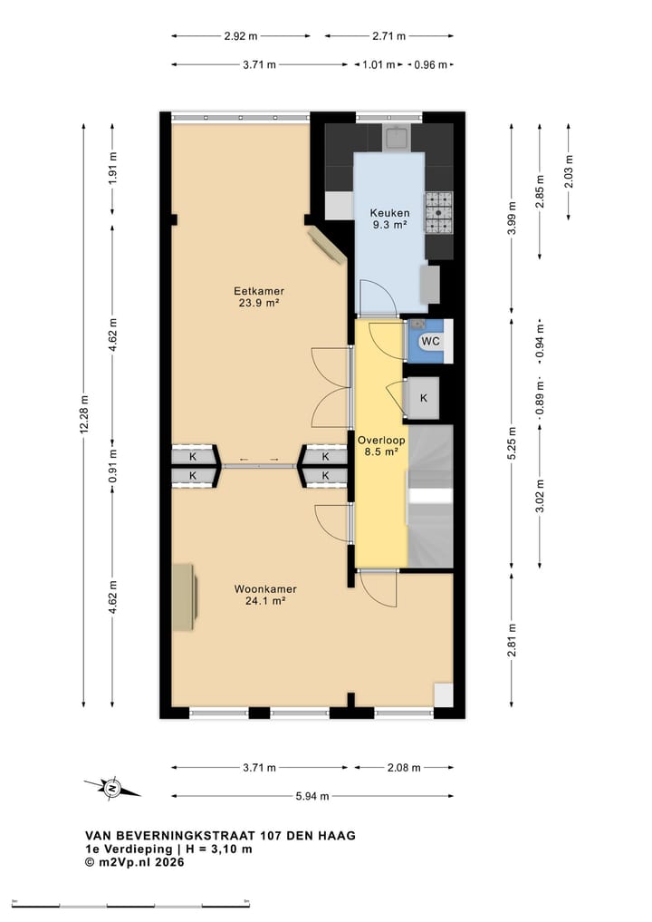 Appartement te koop: Van Beverningkstraat 107, 'S-Gravenhage