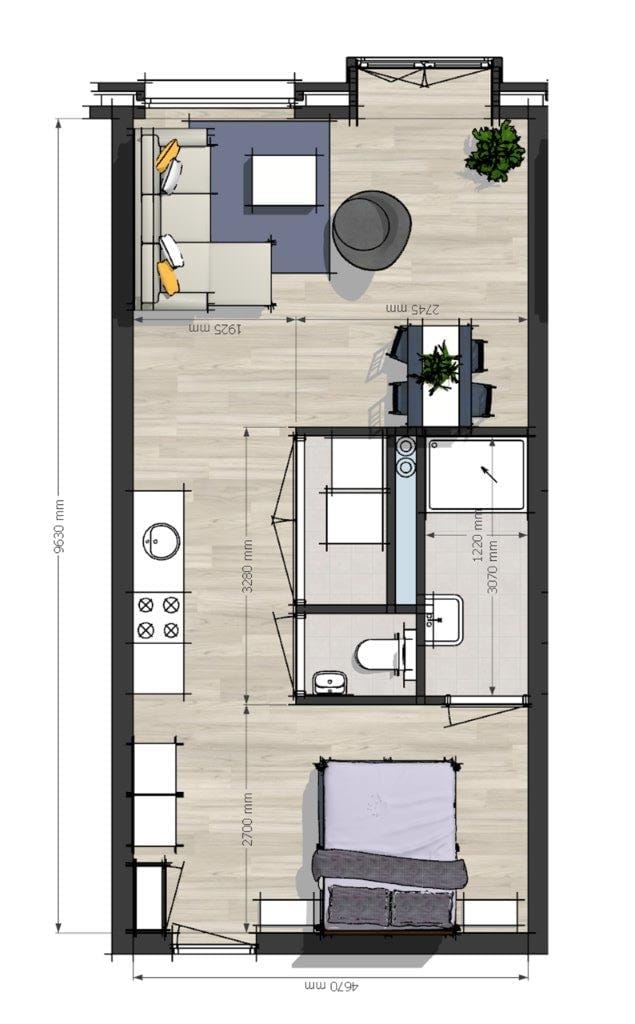 Studio te huur: Irenestraat 139, Cuijk