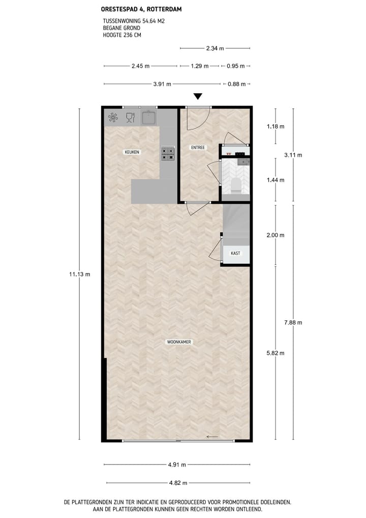 Tussenwoning te koop: Orestespad 4, Rotterdam