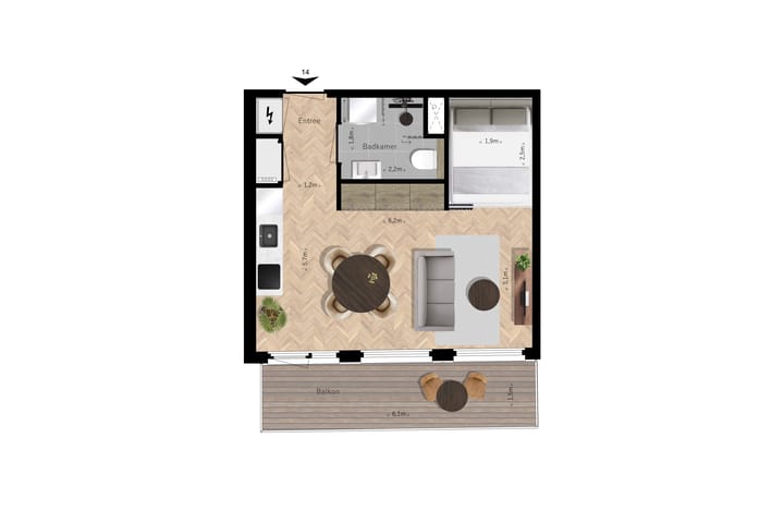 Foto 5 van Hoofdstraat (Bouwnr. 14)