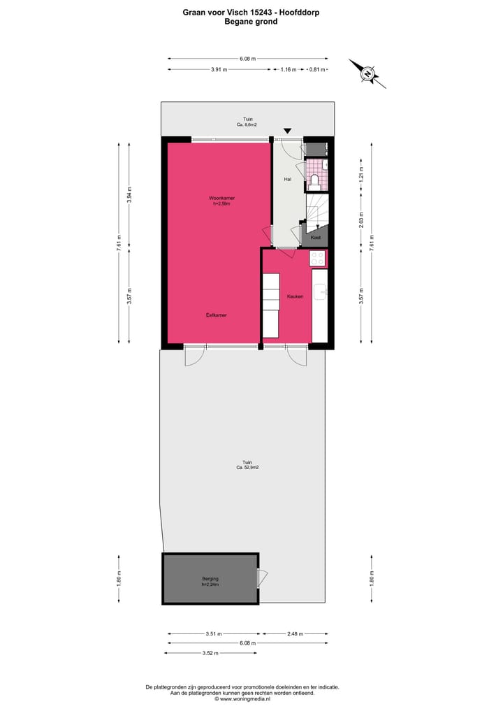 Tussenwoning te koop: Graan voor Visch 15243, Hoofddorp