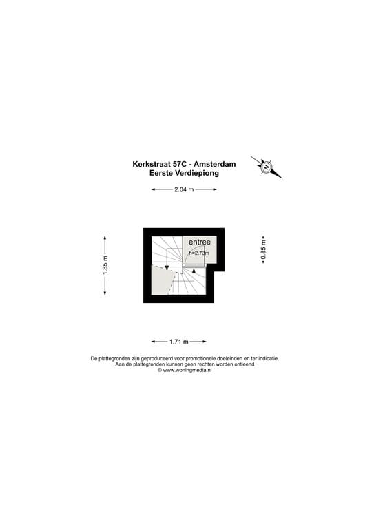 Appartement te koop: Kerkstraat 57C, Amsterdam