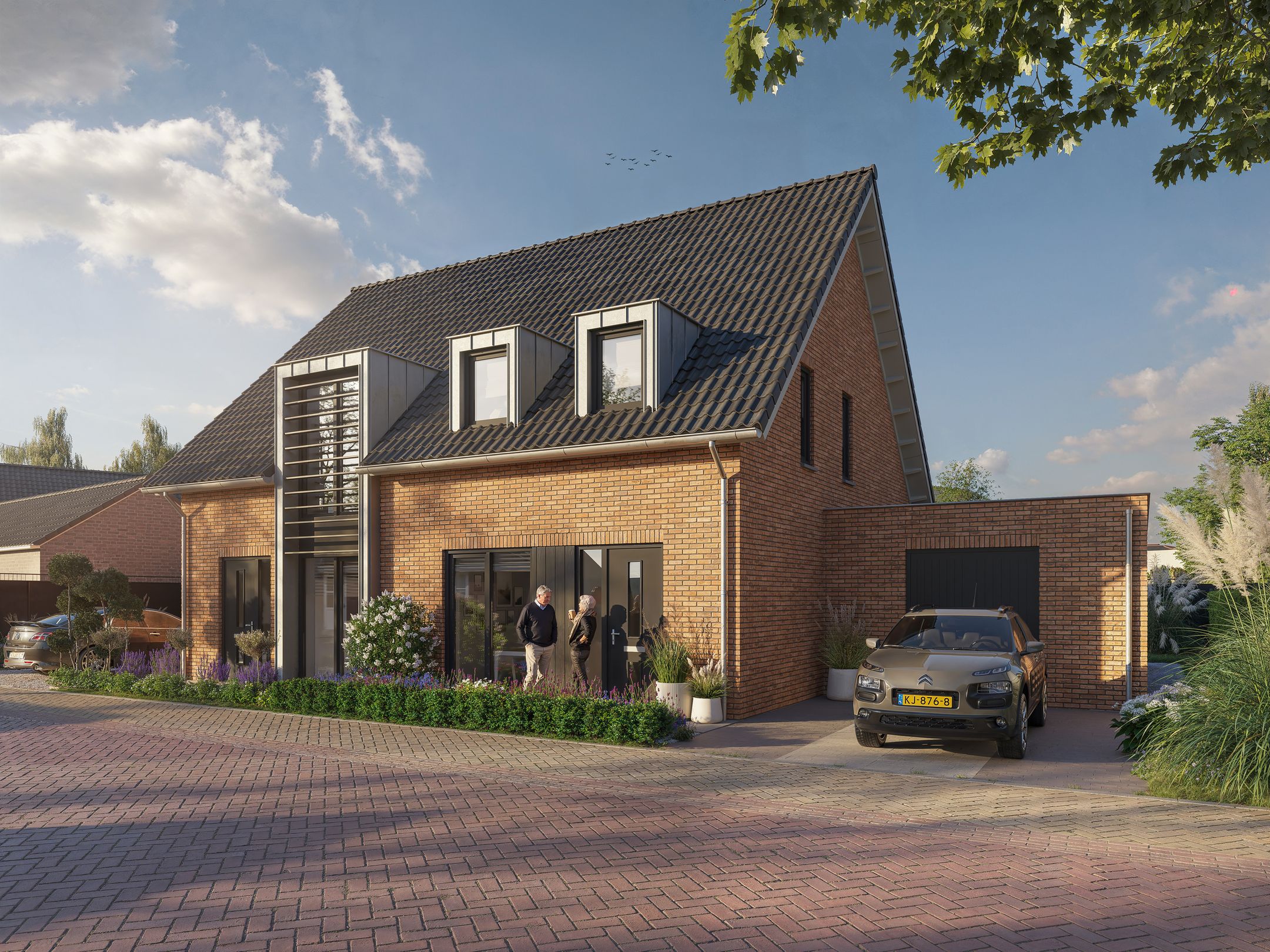 Twee-onder-een-kapwoning type E1 (Bouwnr. 29)  