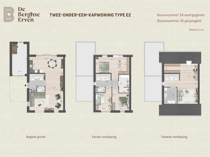 Foto 3 van Twee-onder-een-kapwoning type E2 (Bouwnr. 35)