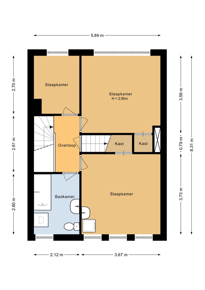 Tussenwoning te koop: Bilderdijkstraat 31, Arnhem