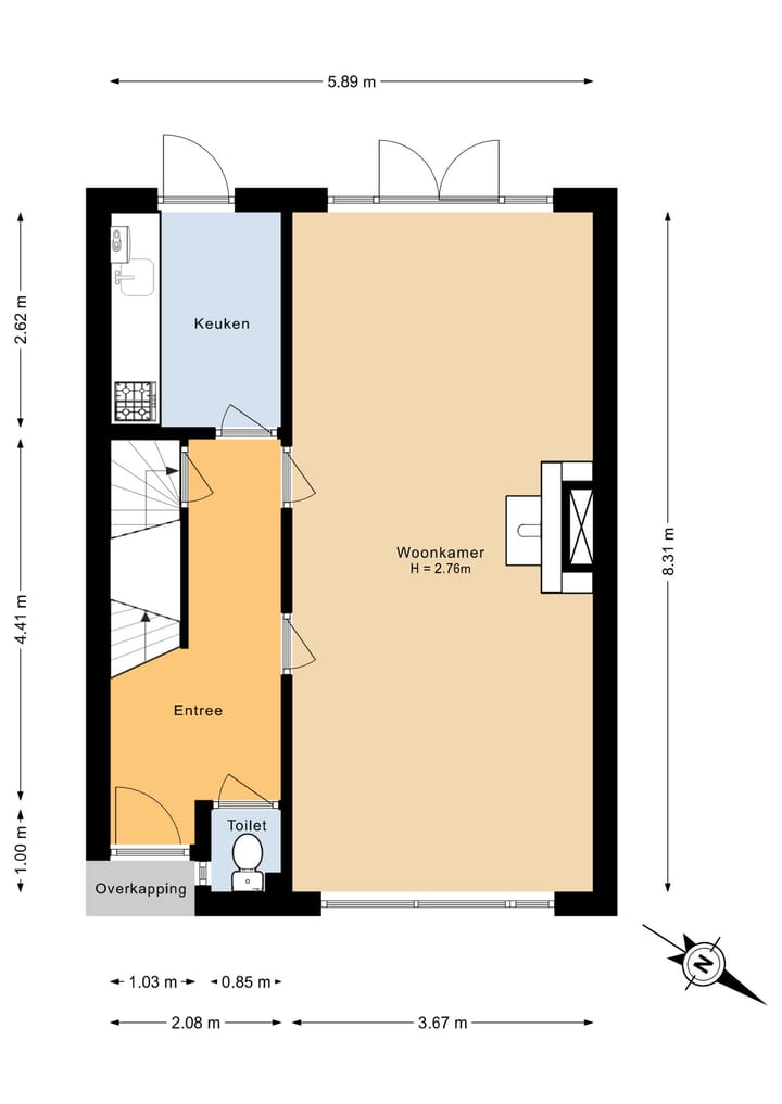 Tussenwoning te koop: Bilderdijkstraat 31, Arnhem