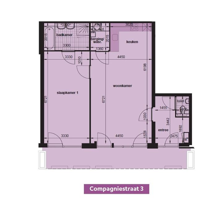 Appartement te huur: Compagniestraat 3, Alkmaar