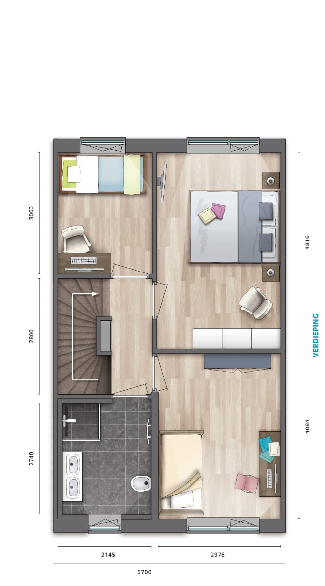 Tussenwoning te huur: Scherpenheuvelstraat 14, Tilburg