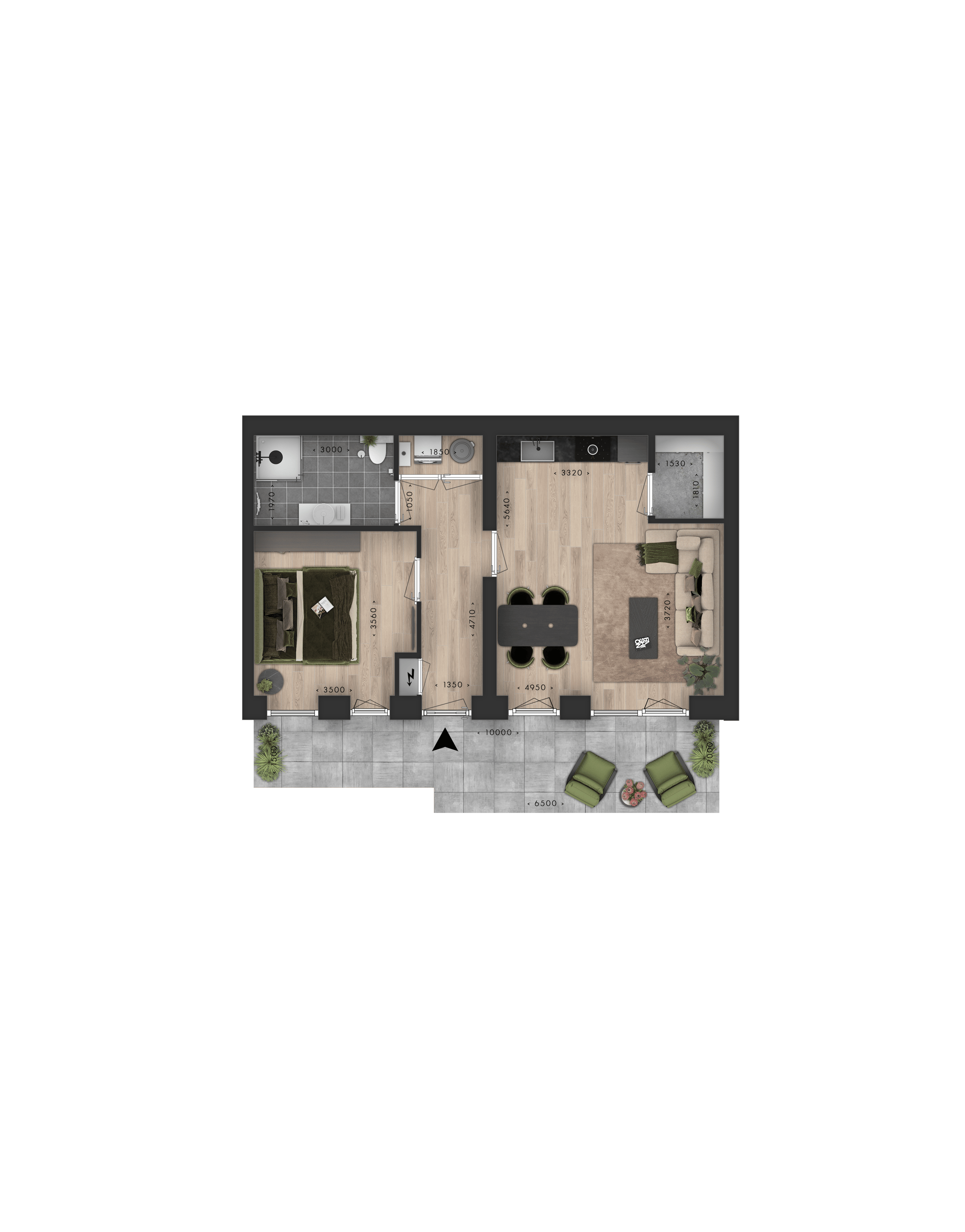 Foto 3 van Spot24 | Plaza | Appartement type B (Bouwnr. 6)