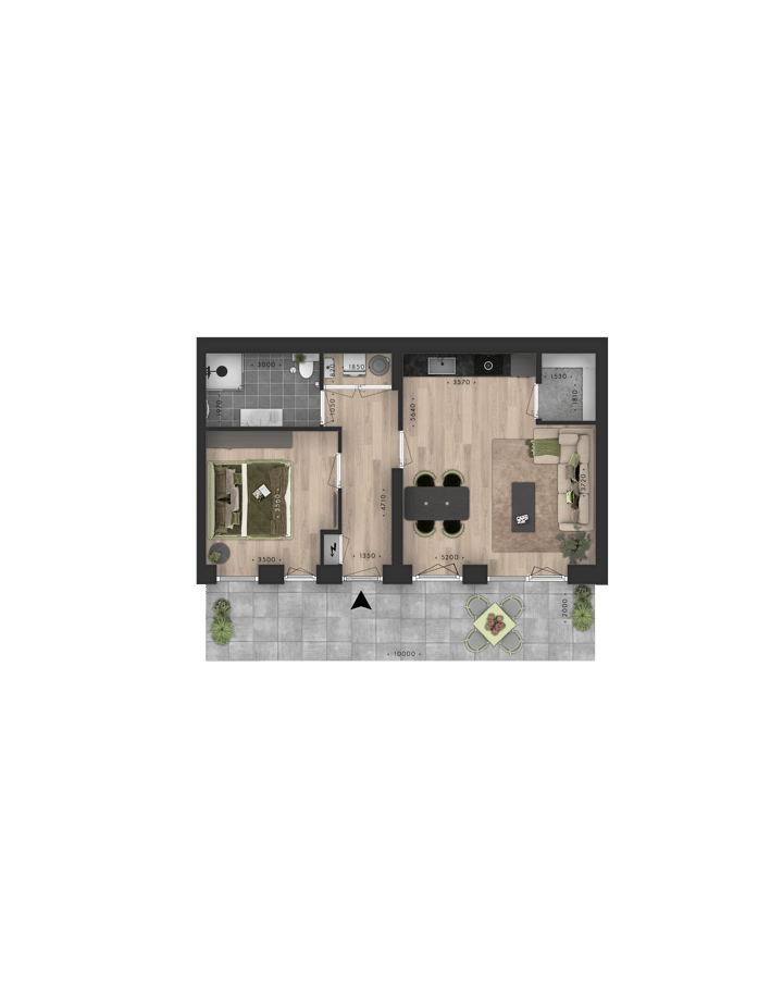 Foto 3 van Spot24 | Plaza | Appartement type Ba (Bouwnr. 9)