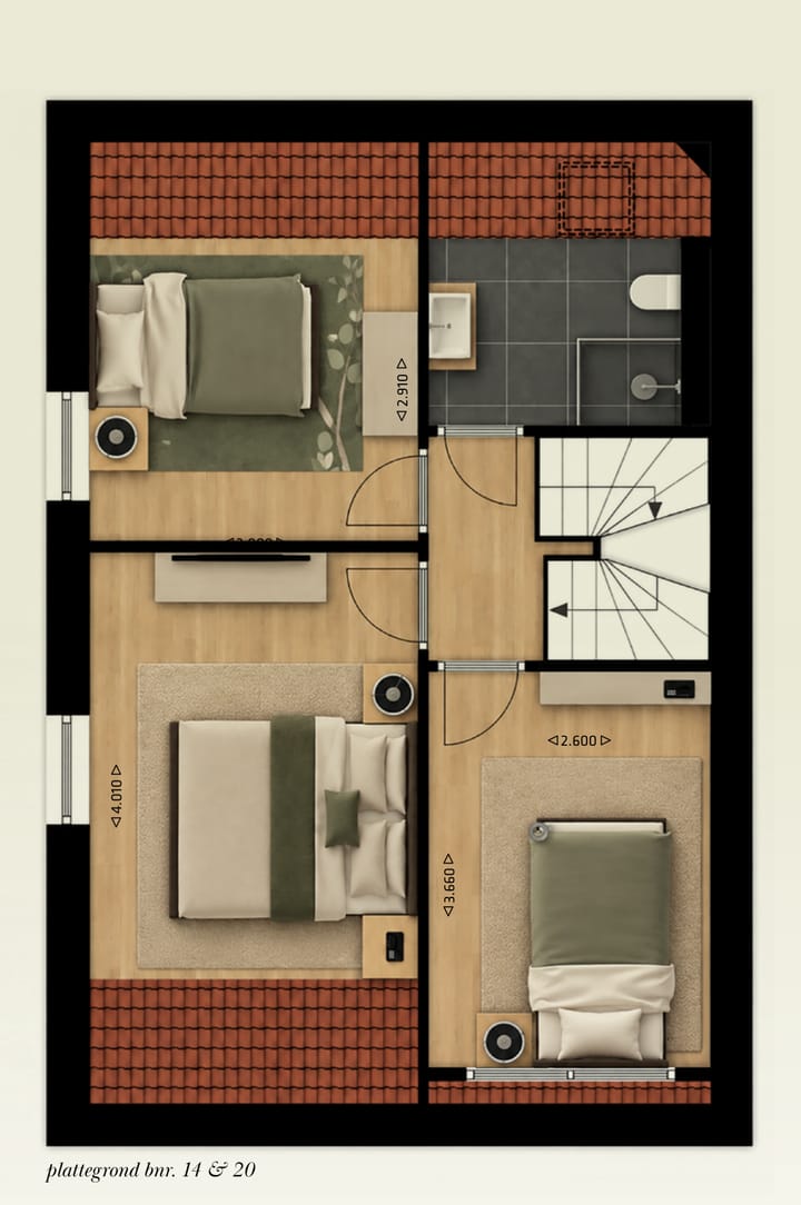 Photo 5 of Twee-onder-één-kapwoning gezinsvariant (Bouwnr. 20)