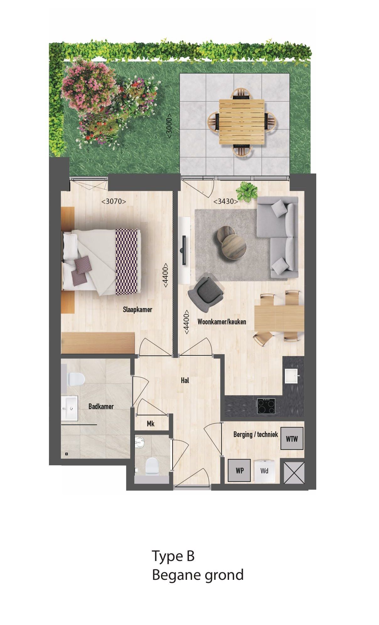 Foto 4 van Appartement Type B2 (Bouwnr. BG-2)
