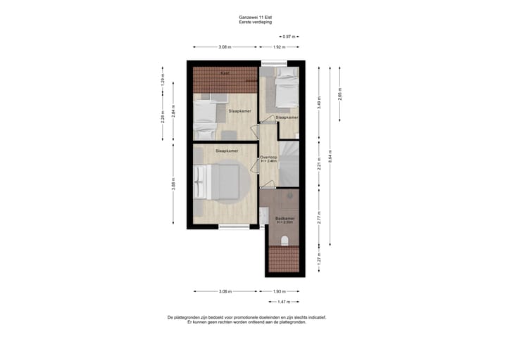 Tussenwoning te koop: Ganzewei 11, Elst (Ge)