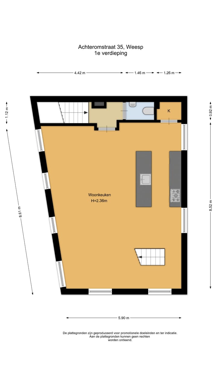 Appartement te koop: Achteromstraat 35, Weesp