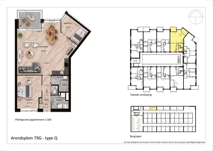 Appartement te huur: Arendsplein 79G, Oosterhout (Nb)