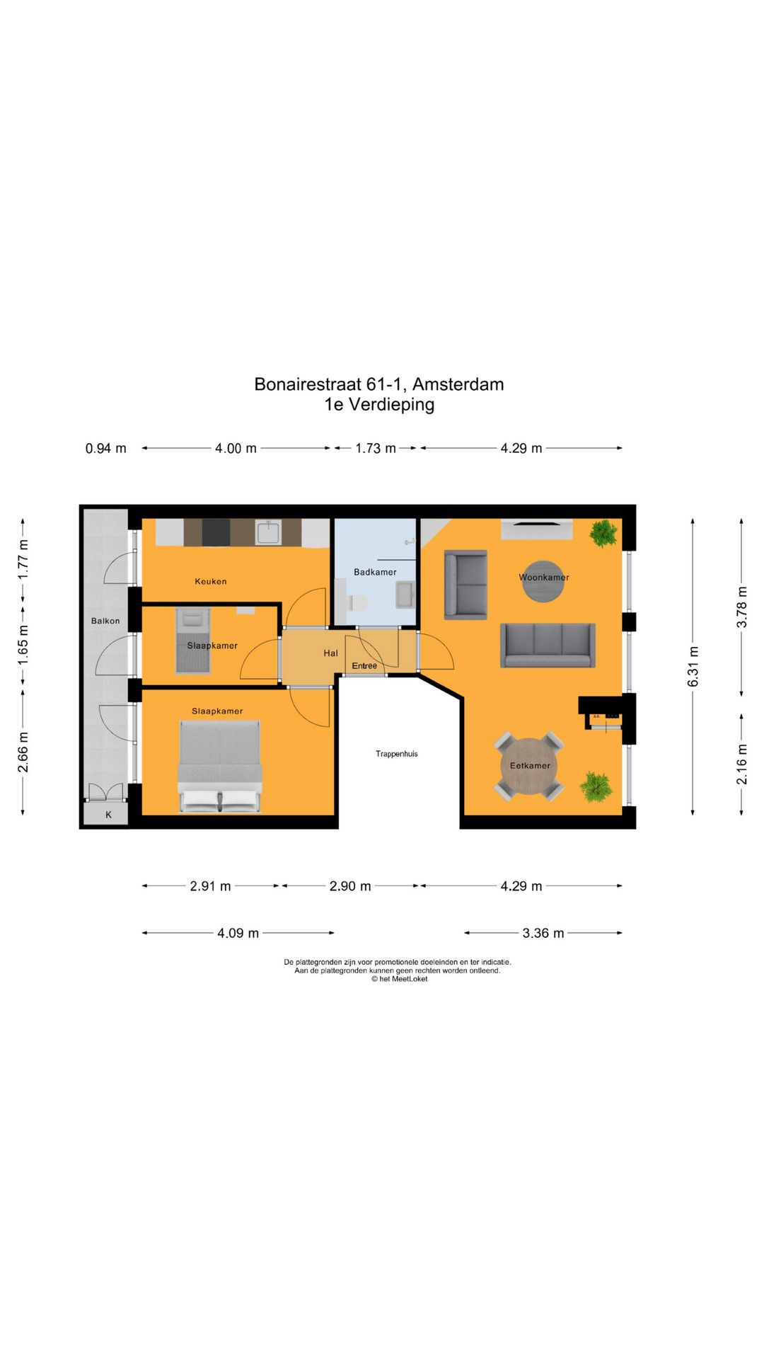 Foto 37 van Bonairestraat 61-1