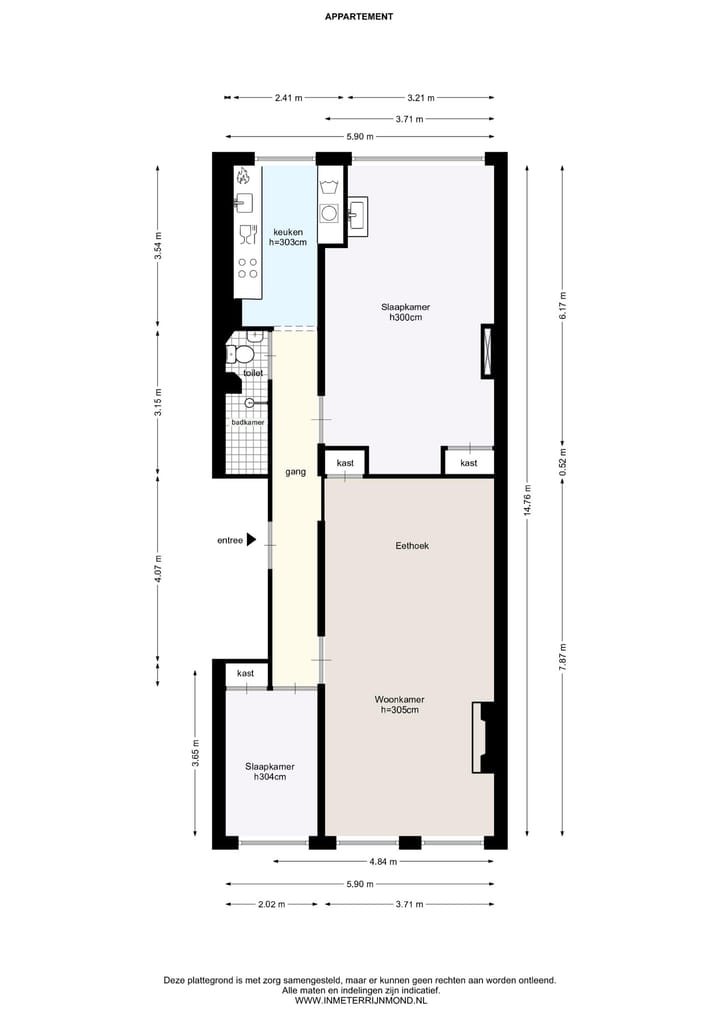 Appartement te koop: Rochussenstraat 195B01, Rotterdam