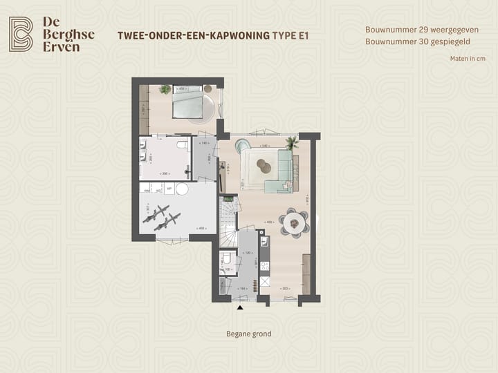 Foto 3 van Twee-onder-een-kapwoning type E1 (Bouwnr. 30)